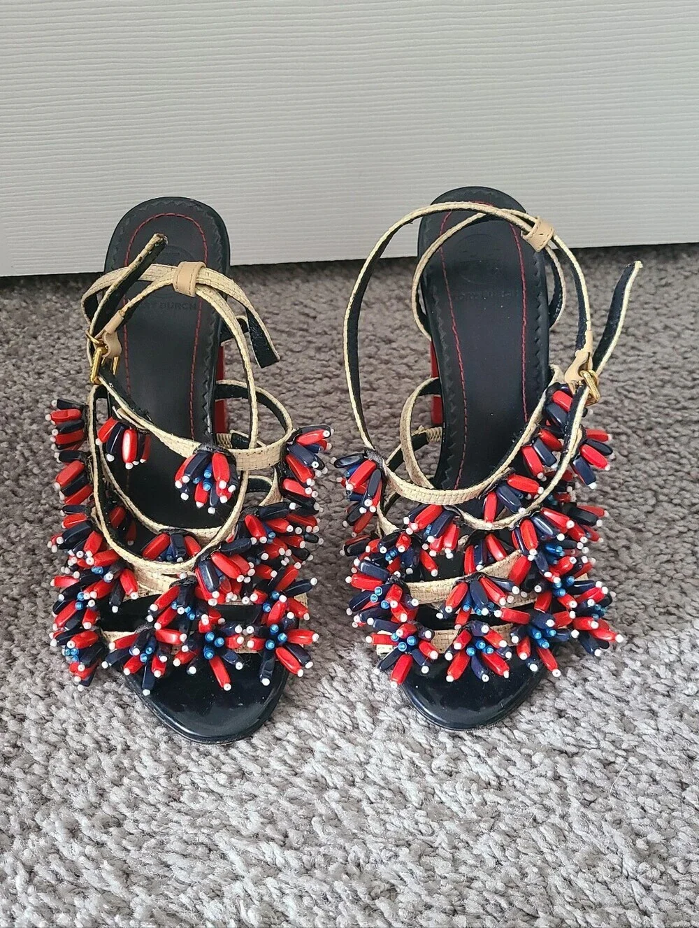 Tory Burch Ambrosia Beaded Runway Sandal